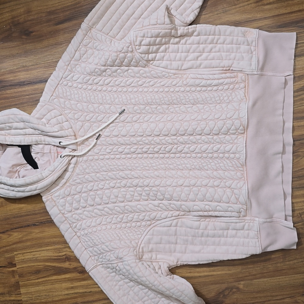 FP Movement by Free People Quilted Pullover Hoodie in Light Pink - Picture 6 of 6